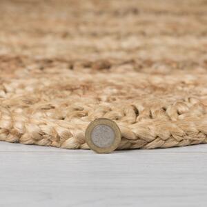 Okrugli tepih od jute u prirodnoj boji ø 150 cm Eden - Flair Rugs
