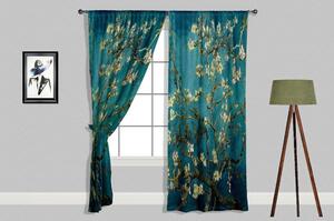 Tirkizne zavjese u setu od 2 kom 140x240 cm Pure Blossom - Oyo home