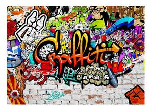 Velika tapeta Bimago Colourful Graffiti, 300 x 210 cm