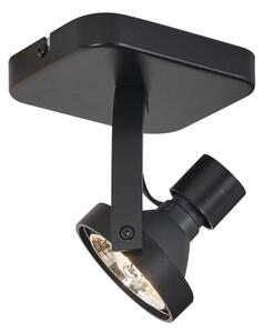 Dizajnerski stropni reflektor crni GU10 70 mm, rotirajući i nagibni - Vo