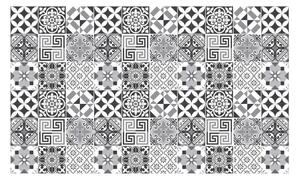 Set 60 zidnih naljepnica Ambiance Elegant Tiles Shade of Gray, 10 x 10 cm