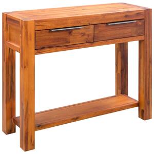VidaXL Konzolni stol od masivnog drva akacije 86 x 30 x 75 cm