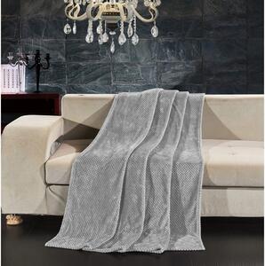 Sivi pokrivač od mikrovlakana DecoKing Henry, 210 x 170 cm