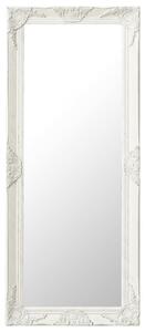 VidaXL Zidno ogledalo u baroknom stilu 50 x 120 cm bijelo