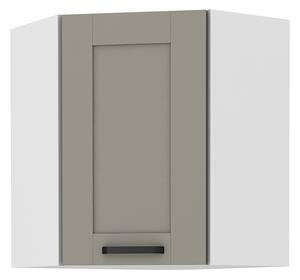 Zondo.hr Gornji kutni kuhinjski ormarić Lucid 58 x 58 GN 72 1F (claygrey + bijela). 1045453