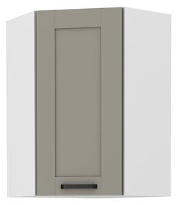 Zondo.hr Gornji kutni kuhinjski ormarić Lucid 58 x 58 GN 90 1F (claygrey + bijela). 1045454
