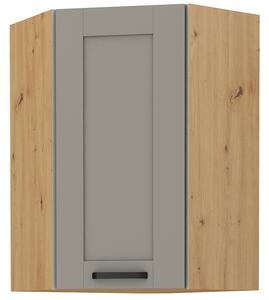 Zondo.hr Gornji kutni kuhinjski ormarić Lucid 58 x 58 GN 90 1F (hrast artisan + claygrey). 1045503