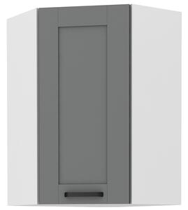 Zondo.hr Gornji kutni kuhinjski ormarić Lucid 58 x 58 GN 90 1F (dustgrey + bijela). 1045552