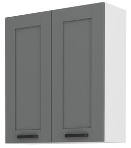 Zondo.hr Gornji kuhinjski ormarić sa 2 vrata Lucid 80 G 90 2F (dustgrey + bijela). 1045553