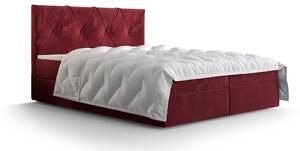 Zondo.hr Bračni krevet Boxspring 140 cm Athena (bordo) (s madracem i prostorom za odlaganje). Akcija -20%. 1046358
