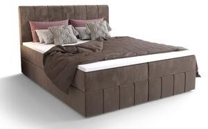 Zondo Bračni krevet Boxspring 140 cm Barack (smeđa) (s madracem i prostorom za odlaganje). 1046384