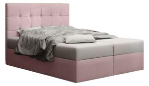 Zondo Bračni krevet Boxspring 180 cm Duel 2 (ružičasta) (s madracem i prostorom za odlaganje). 1046462