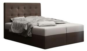 Zondo.hr Bračni krevet Boxspring 140 cm Duel 1 (tamnosmeđa) (s madracem i prostorom za odlaganje). Akcija -20%. 1046427