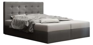 Zondo.hr Bračni krevet Boxspring 140 cm Duel 1 (siva) (s madracem i prostorom za odlaganje). Akcija -20%. 1046426