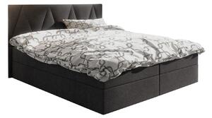 Zondo.hr Bračni krevet Boxspring 180 cm Fade 3 (crna) (s madracem i prostorom za odlaganje). Akcija -20%. 1046513