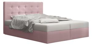 Zondo Bračni krevet Boxspring 160 cm Duel 1 (ružičasta) (s madracem i prostorom za odlaganje). 1046430