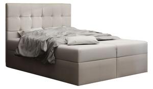 Zondo Bračni krevet Boxspring 140 cm Duel 2 (bež) (s madracem i prostorom za odlaganje). 1046444