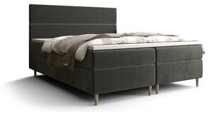 Zondo Bračni krevet Boxspring 140 cm Flu Comfort (tamnosiva) (s madracem i prostorom za odlaganje). 1055918