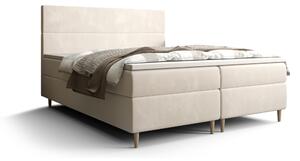 Zondo Bračni krevet Boxspring 140 cm Flu Comfort (svijetlobež) (s madracem i prostorom za odlaganje). 1055917