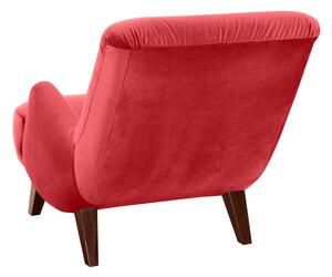 Crvena fotelja sa smeđim nogama Max Winzer Brandford Suede