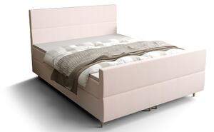 Zondo Bračni krevet Boxspring 140 cm Flu plus (svijetloružičasta) (s madracem i prostorom za odlaganje). 1046575
