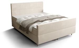 Zondo Bračni krevet Boxspring 140 cm Flu Plus Comfort (svijetlobež) (s madracem i prostorom za odlaganje). 1055953