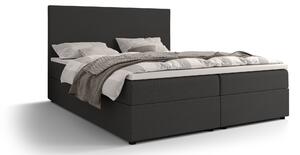 Zondo Bračni krevet Boxspring 160 cm Locos (tamnosiva) (s madracem i prostorom za odlaganje). 1046703