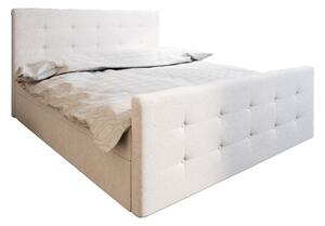 Zondo Bračni krevet Boxspring 140 cm Milagros 1 (bež) (s madracem i prostorom za odlaganje). 1046735