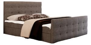 Zondo.hr Bračni krevet Boxspring 140 cm Milagros 2 (siva) (s madracem i prostorom za odlaganje). Akcija -21%. 1046753