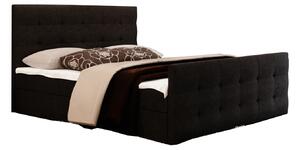 Zondo.hr Bračni krevet Boxspring 140 cm Milagros 2 (crna) (s madracem i prostorom za odlaganje). Akcija -21%. 1046752