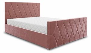 Zondo Bračni krevet 140 cm Alex (svijetloružičasta) (s podnicom i prostorom za odlaganje). 1046754