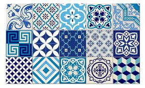 Set od 15 dekorativnih naljepnica za zid Ambiance Azur, 10 x 10 cm