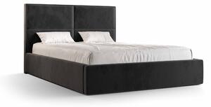 Zondo Bračni krevet 180 cm Alfonso (crna) (s podnicom i prostorom za odlaganje). 1046806