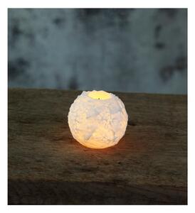LED svijeća od bijelog voska Star Trading Snowta, visina 6,5 ​​cm
