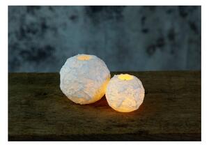 LED svijeća od bijelog voska Star Trading Snowta, visina 6,5 ​​cm