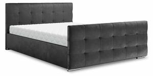 Zondo Bračni krevet 160 cm Billie (tamnosiva) (s podnicom i prostorom za odlaganje). 1046825