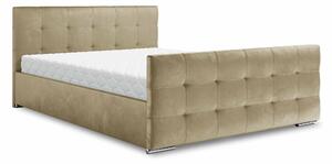 Zondo Bračni krevet 140 cm Billie (bež) (s podnicom i prostorom za odlaganje). 1046822