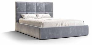 Zondo Bračni krevet 180 cm Gino (svijetloplava) (s podnicom i prostorom za odlaganje). 1046938