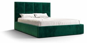 Zondo Bračni krevet 160 cm Gino (tamnozelena) (s podnicom i prostorom za odlaganje). 1046932