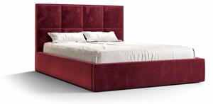 Zondo Bračni krevet 140 cm Gino (bordo) (s podnicom i prostorom za odlaganje). 1046923