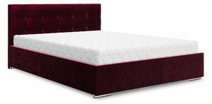 Zondo Bračni krevet 140 cm Hermila (bordo) (s podnicom i prostorom za odlaganje). 1046948