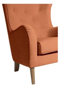 Ciglasto crvena fotelja Max Winzer Miriam