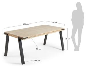 Blagovaonski stol Kave Home Disset, 200 x 95 cm