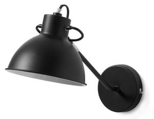 Crna zidna lampa Kave Home Odalis