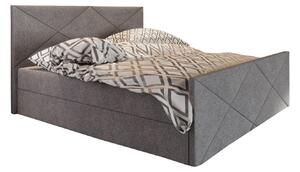 Zondo.hr Bračni krevet Boxspring 140 cm Milagros 4 (siva) (s madracem i prostorom za odlaganje). Akcija -21%. 1047261