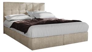Zondo Bračni krevet Boxspring 140 cm Porto (bež) (s madracem i prostorom za odlaganje). 1047302