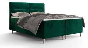 Zondo Bračni krevet Boxspring 140 cm Saruta (maslinasto zelena) (s madracem i prostorom za odlaganje). 1047355