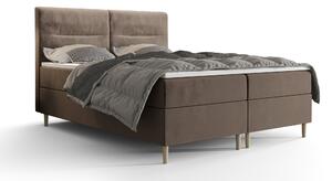 Zondo Bračni krevet Boxspring 180 cm Saruta (smeđa) (s madracem i prostorom za odlaganje). 1047386