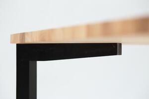 Crni blagovaonski stol Ragaba TRIVENTI, 80 x 120 cm