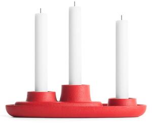 Crveni svijećnjak EMKO Aye Aye Three Candles